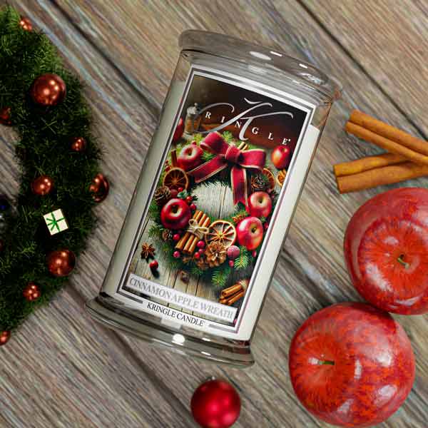 Cinnamon Apple Wreath - Jar L von Kringle Candle