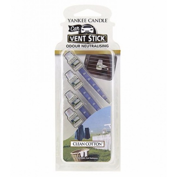 Car Vent Stick - Clean Cotton von Yankee Candle