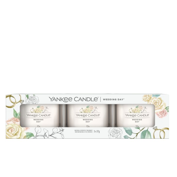 Wedding Day - 3 Votivkerzen im Glas von Yankee Candle