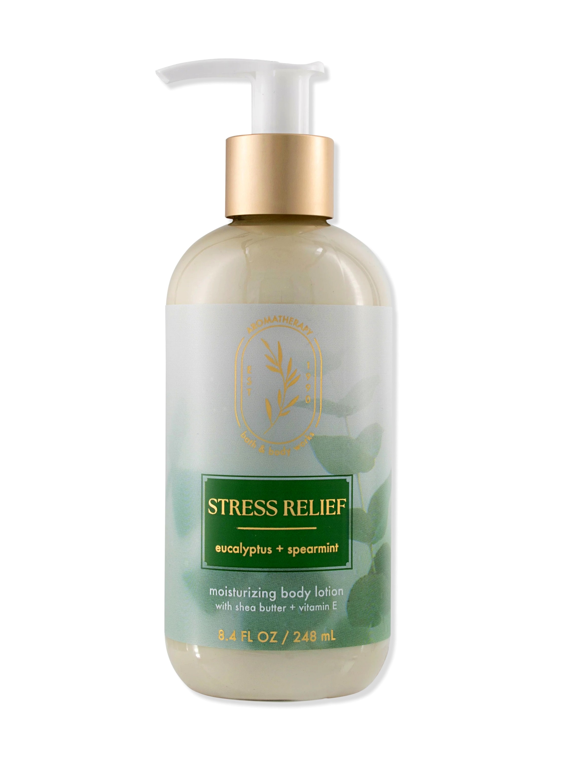 Body Lotion - Stress Relief Eucalyptus & Spearmint - 236ml von Bath and Body Works