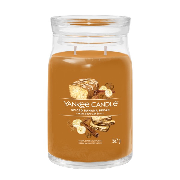 Spiced Banana Bread - Signature  Jar L von Yankee Candle