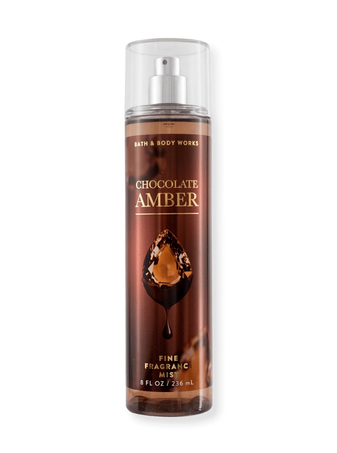 Body Spray - Chocolate Amber - 236ml von Bath and Body Works