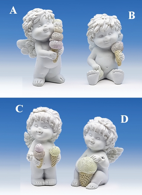 Engel IGOR/OLGA mit Eiscreme H6-7cm von IGOR