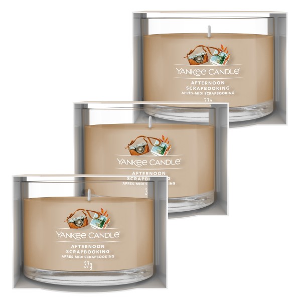 Afternoon Scrapbooking - Votivkerze im Glas - 3 Stück von Yankee Candle