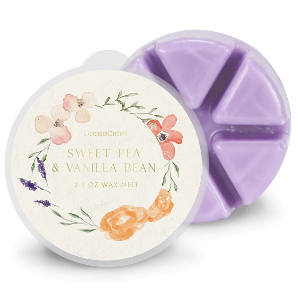 Sweet Pea & Vanilla Bean Wax Melt von Goose Creek