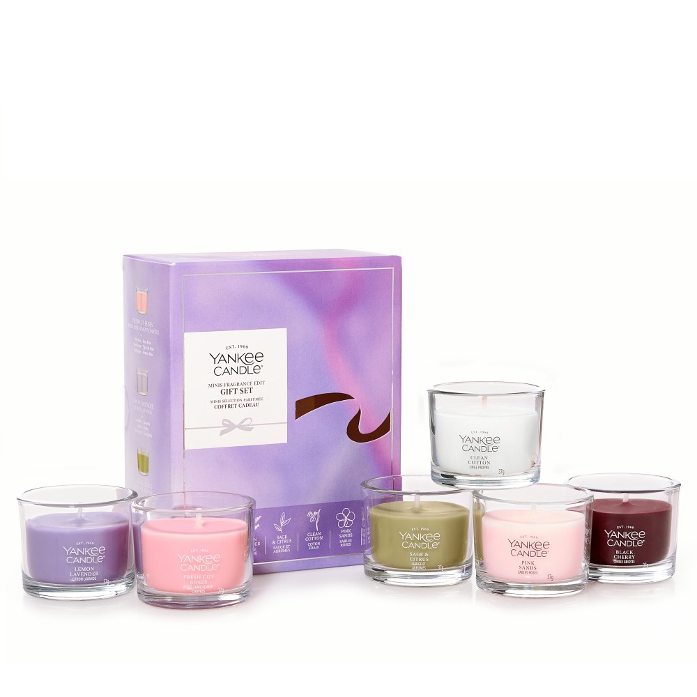Geschenkset - 6 Mini-Kerzen von Yankee Candle