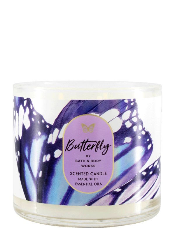 Kerze - Butterfly - 3-Docht 411g von Bath and Body Works