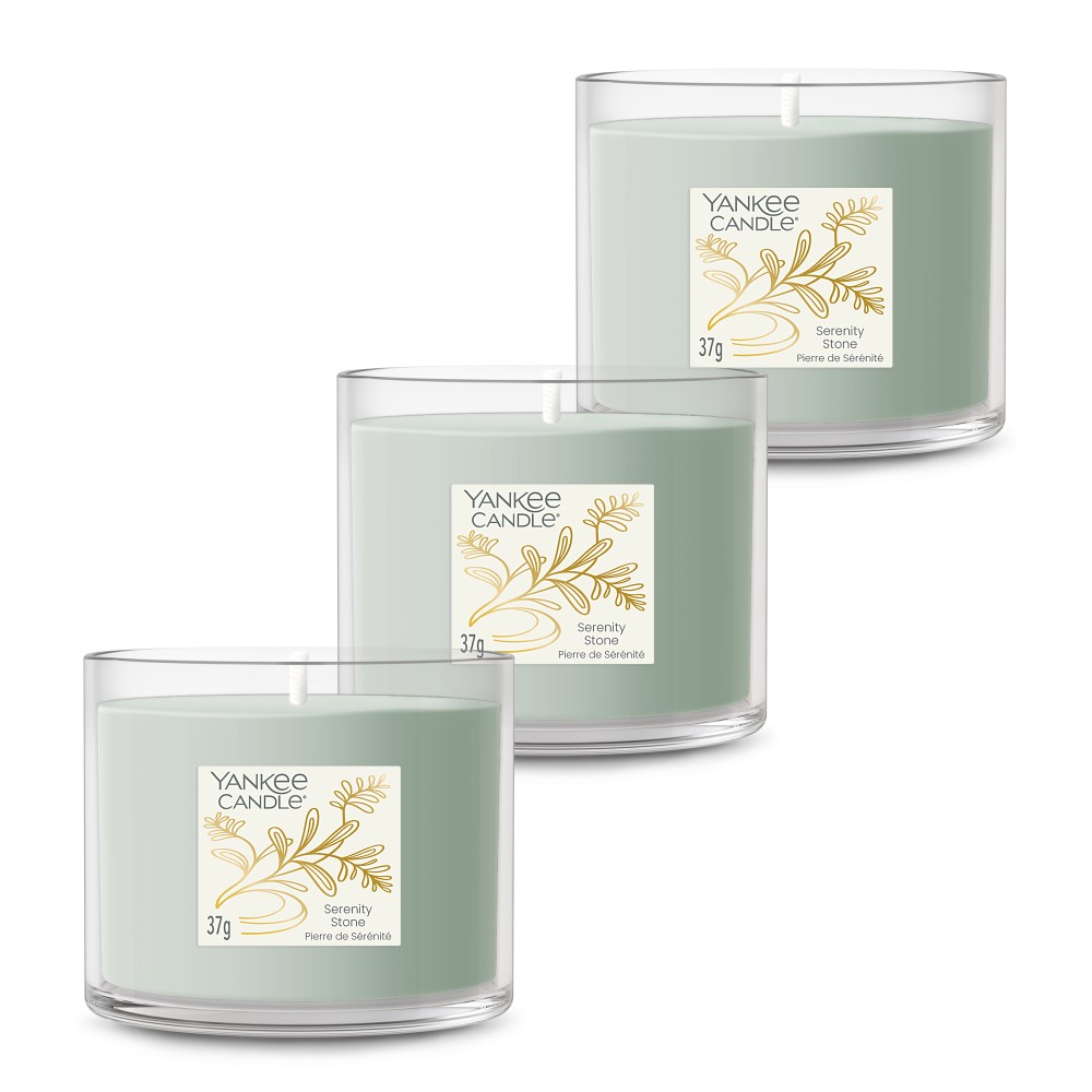 Serenity Stone - Votivkerze im Glas - 3 Stück von Yankee Candle