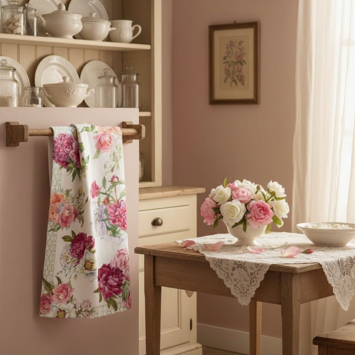 Küchentuch - Blush Peony von Michel Design Works