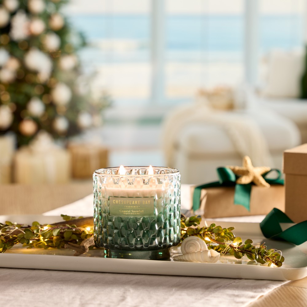 Coastal Snowfall - Grosse 2-Docht Kerze von Chesapeake Bay
