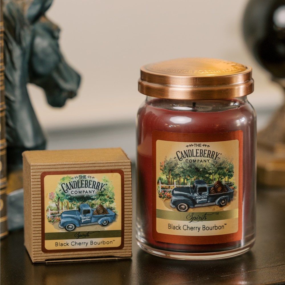 Black Cherry Bourbon - Grosses Glas 623g von Candleberry