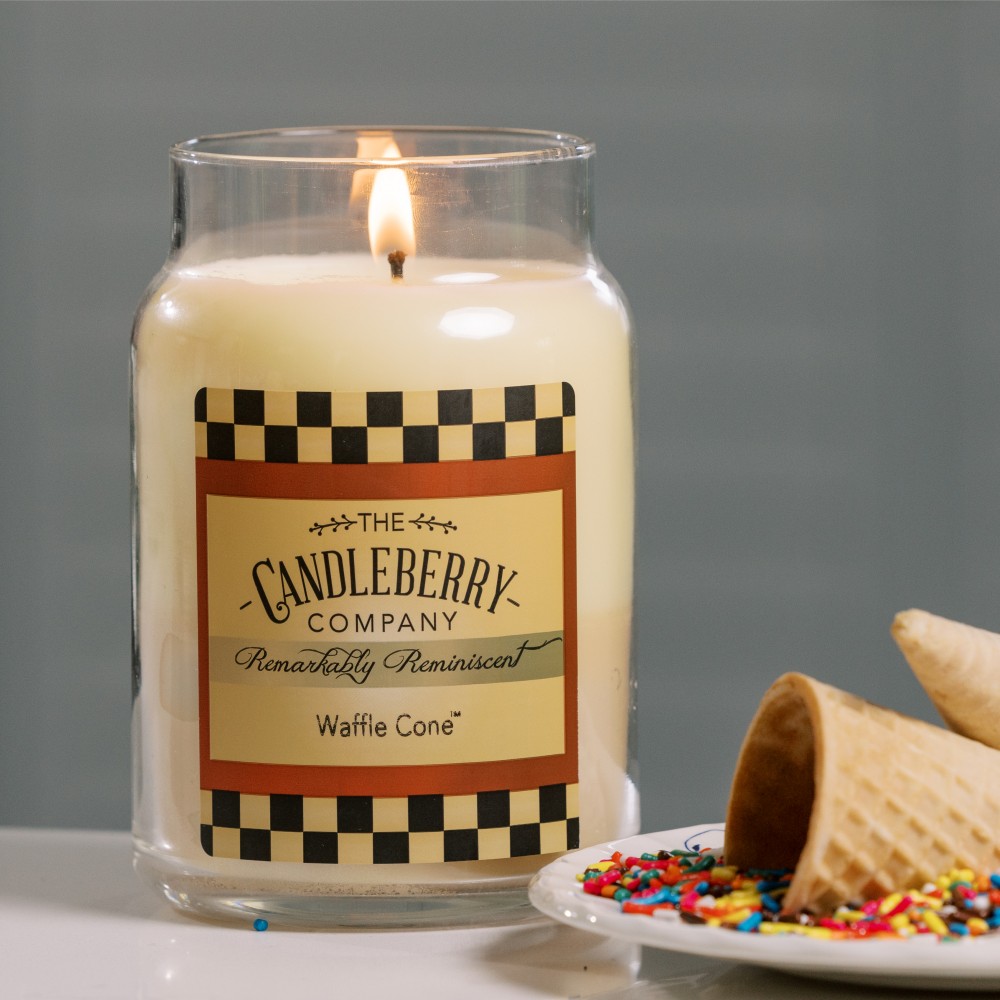 Waffle Cone - Grosses Glas 623g von Candleberry
