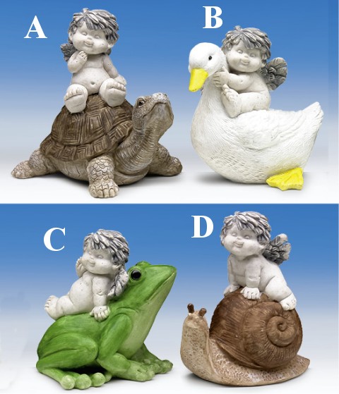 auf Gartentieren stony-grey coloriert H9-11 B10-11cm von IGOR