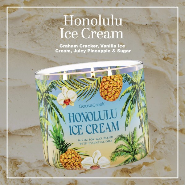 Honolulu Ice Cream - 3-Docht von Goose Creek