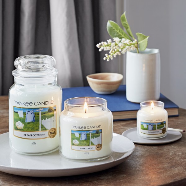 Clean Cotton - 411g von Yankee Candle