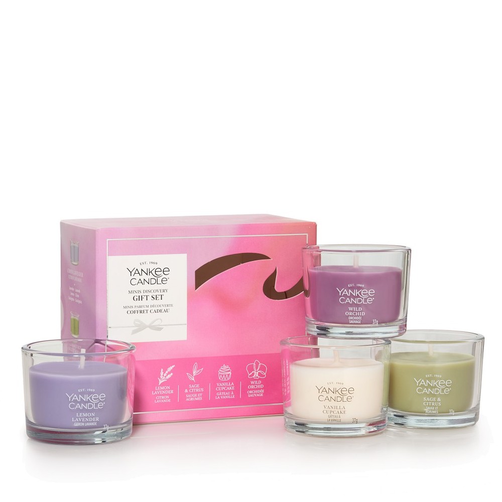 Geschenkset - 4 Mini-Kerzen von Yankee Candle