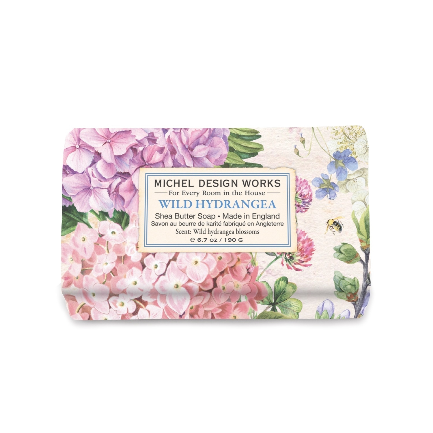Hand- und Körperseife - Wild Hydrangea - 190g von Michel Design Works