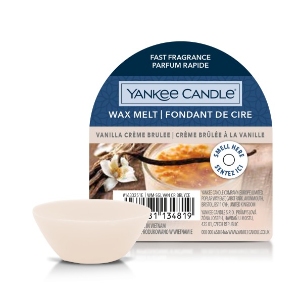 Wax Melts - Vanilla Crème Brûlée - 3 Stück von Yankee Candle