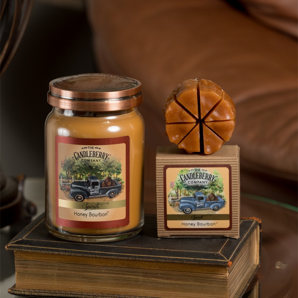 Honey Bourbon - Grosses Glas 623g von Candleberry
