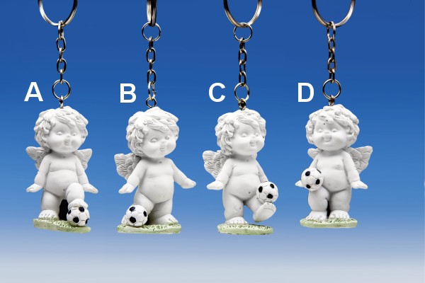 Schlüsselanhänger mit Fußball H5 L10cm von IGOR