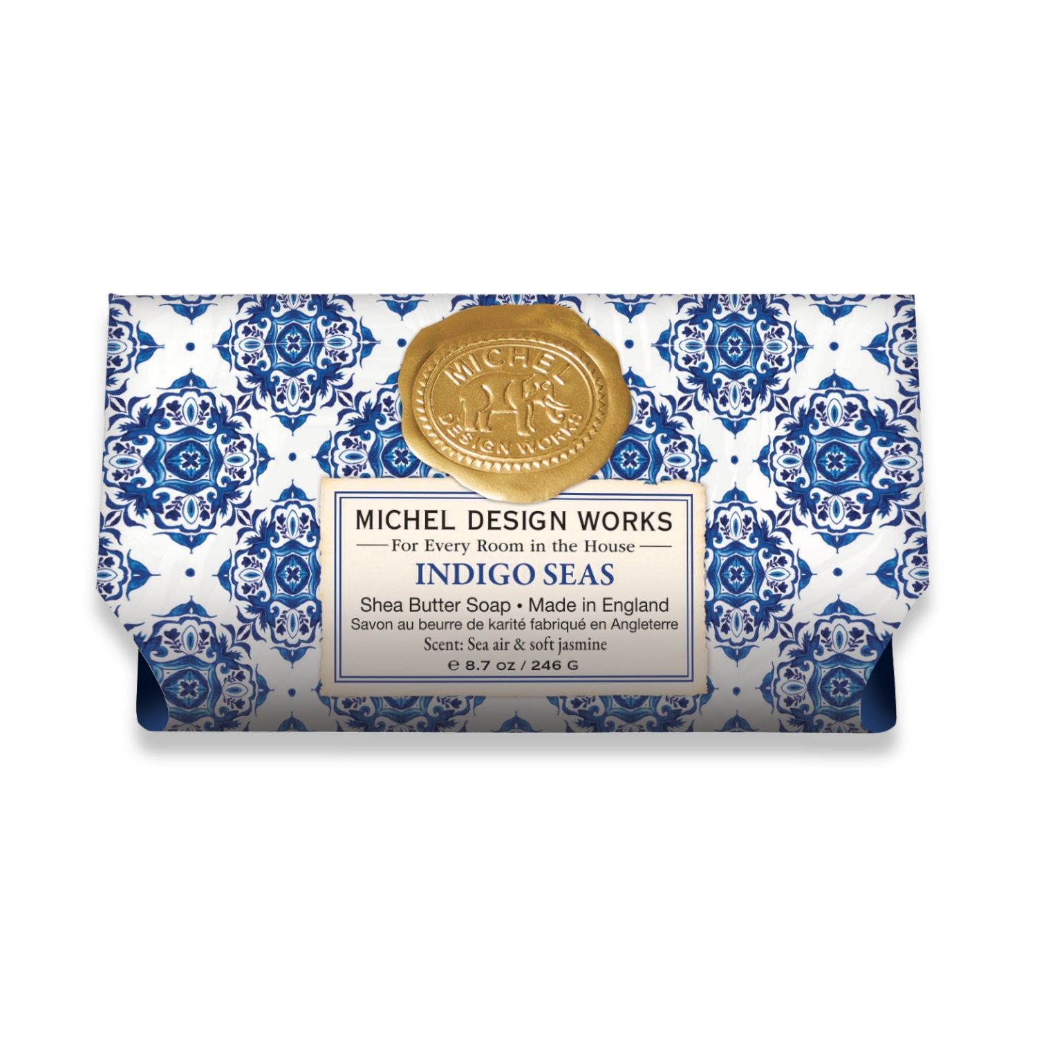 Hand- und Körperseife - Indigo Seas - 246g von Michel Design Works