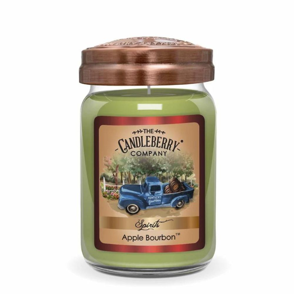 Apple Bourbon - Grosses Glas 623g von Candleberry