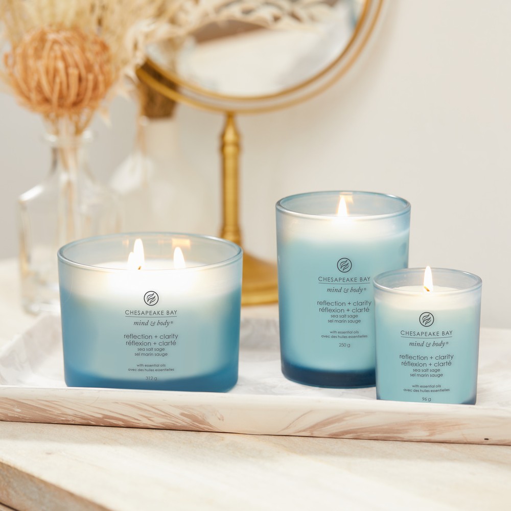 Reflection & Clarity (Sea Salt Sage) - Tumbler 3-Docht von Chesapeake Bay