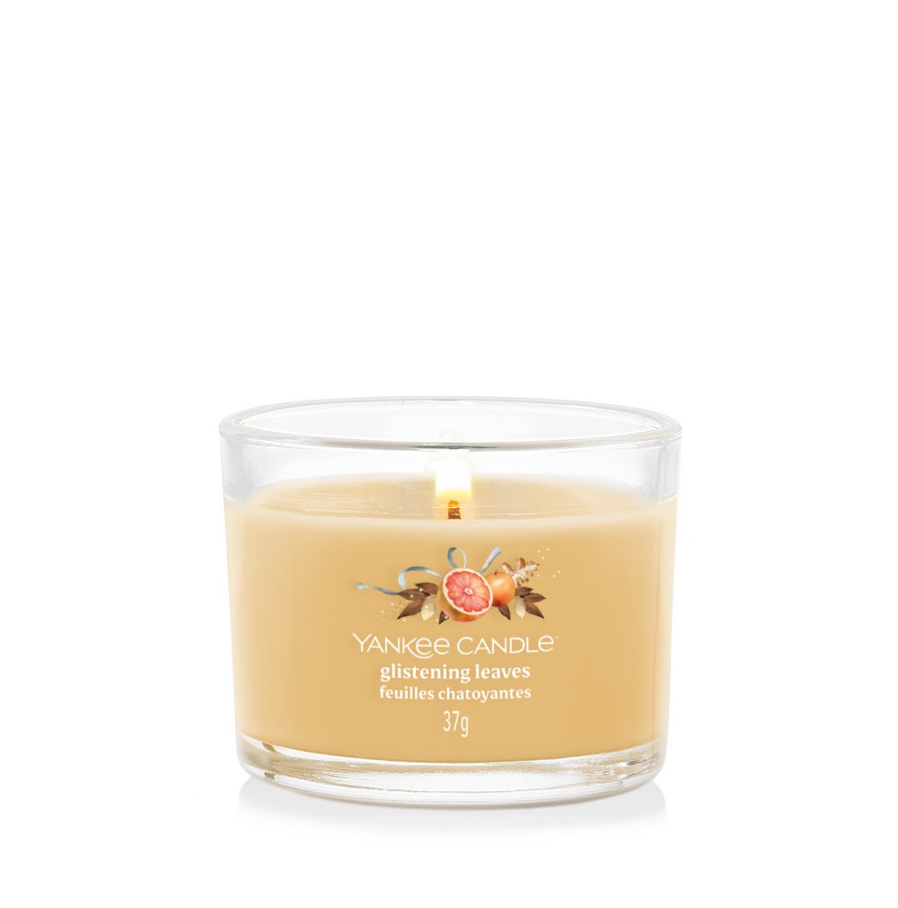 Glistening Leaves - Votivkerze im Glas - 3 Stück von Yankee Candle
