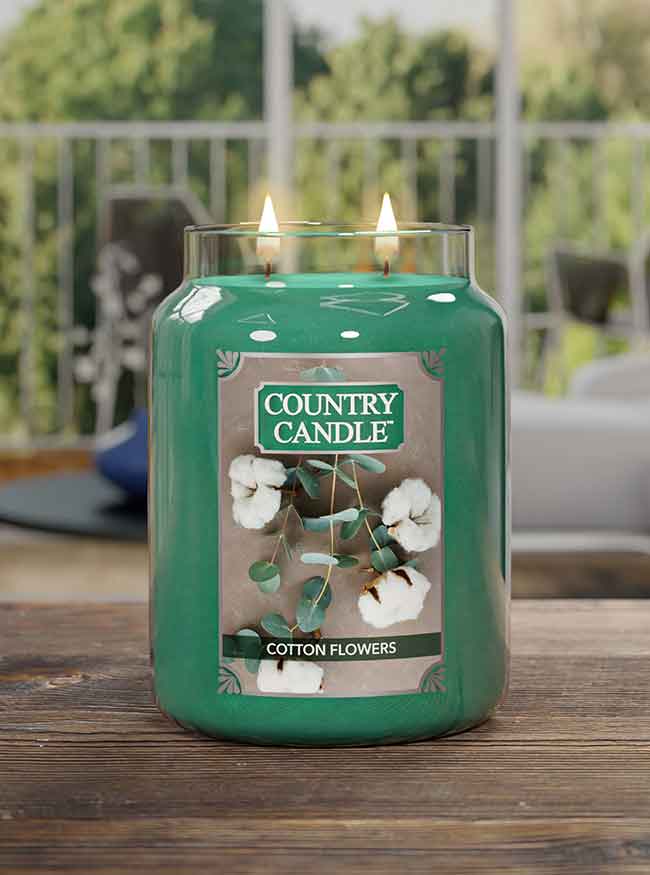 Cotton Flowers - Jar L von Country Candle