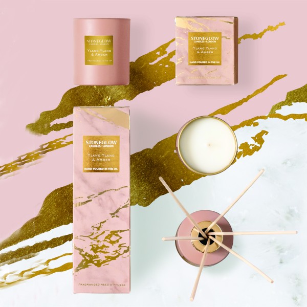 Luna Duftkerze XL - Ylang Ylang & Amber von Stoneglow