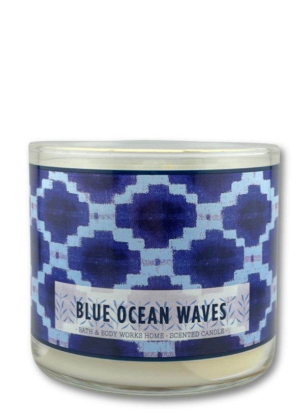 Kerze - Blue Ocean Wave - 3-Docht 411g von Bath and Body Works