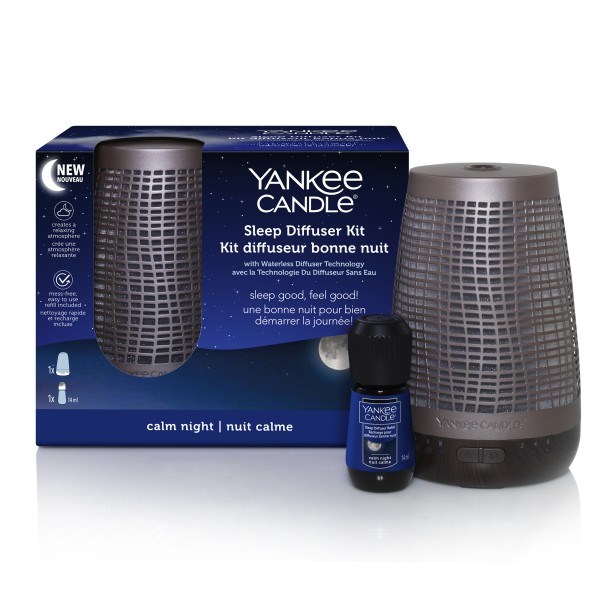 Sleep Diffuser Starter Kit Bronze - Calm Night von Yankee Candle