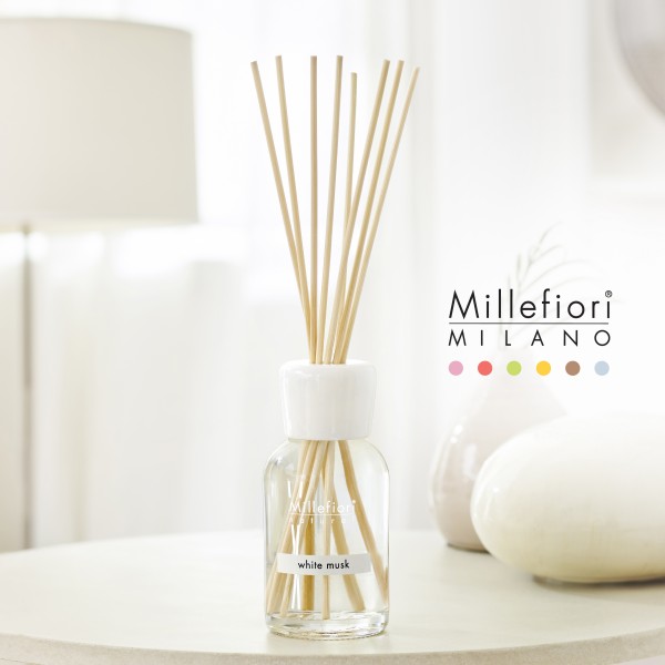 Natural - White Musk - Stick Diffuser 100ml von Millefiori