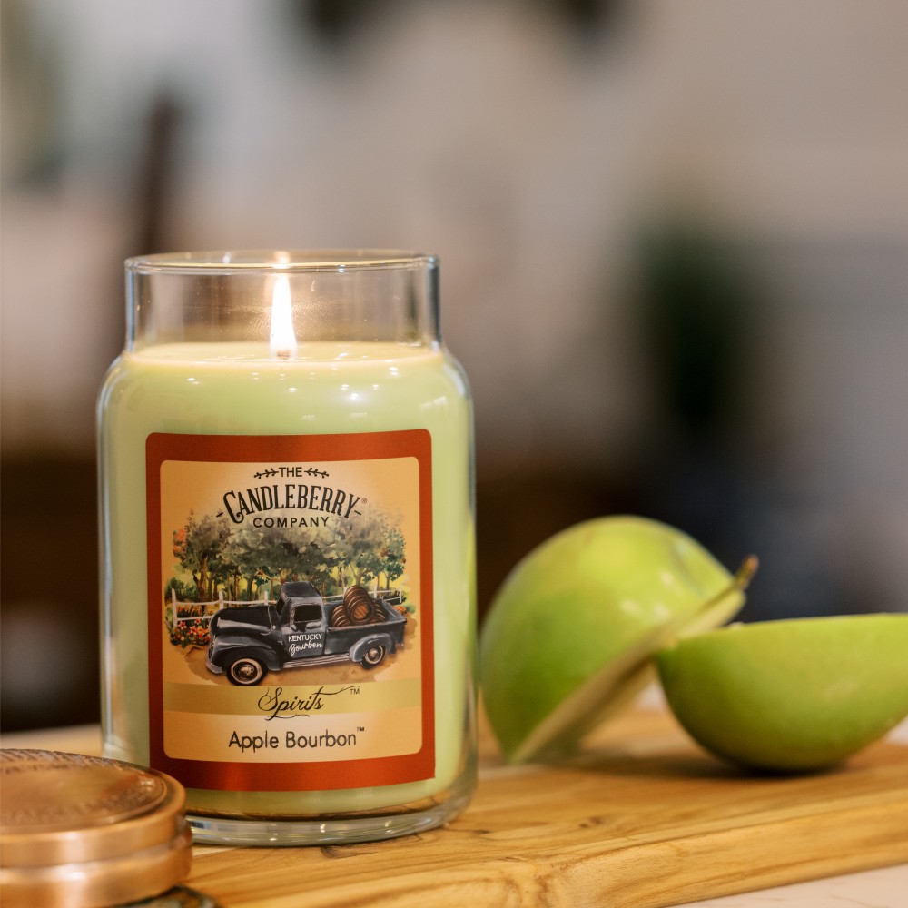 Apple Bourbon - Grosses Glas 623g von Candleberry