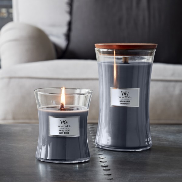 Indigo Suede - Jar L von Woodwick