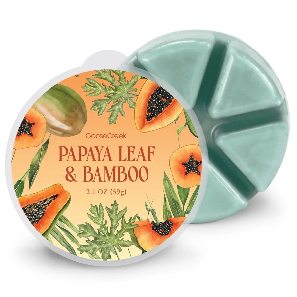 Papaya Leaf & Bamboo - Wax Melt von Goose Creek
