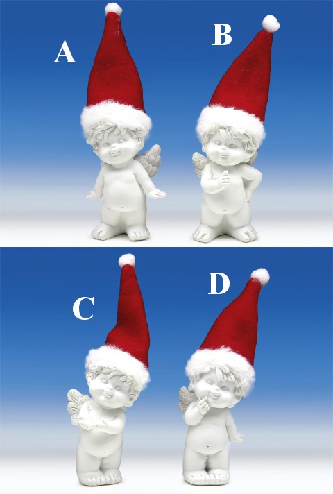 mit Santa-Mütze sth. weiss-rot H8-11cm von IGOR