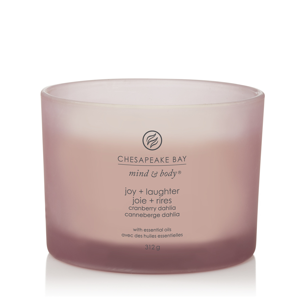 Joy & Laughter (Cranberry Dahlia) - Tumbler 3-Docht von Chesapeake Bay
