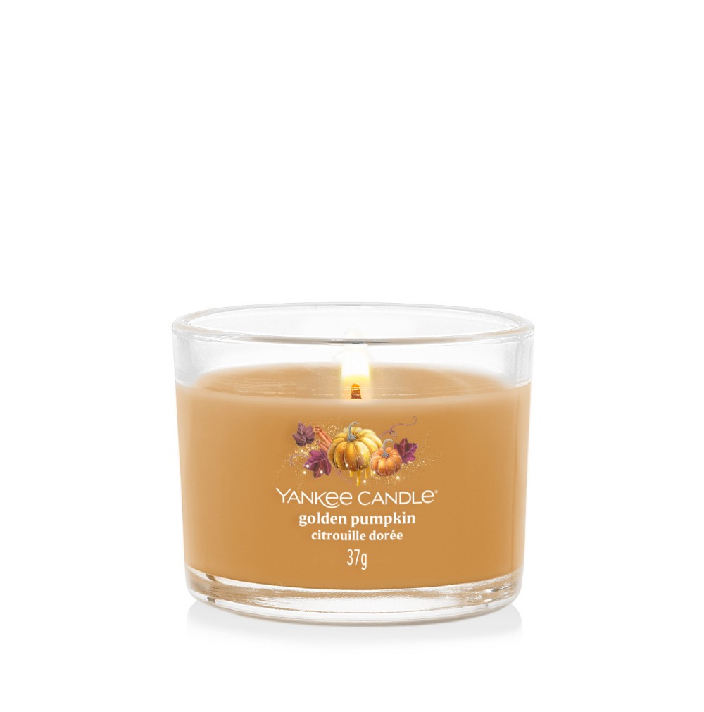 Golden Pumpkin - Votivkerze im Glas - 3 Stück von Yankee Candle