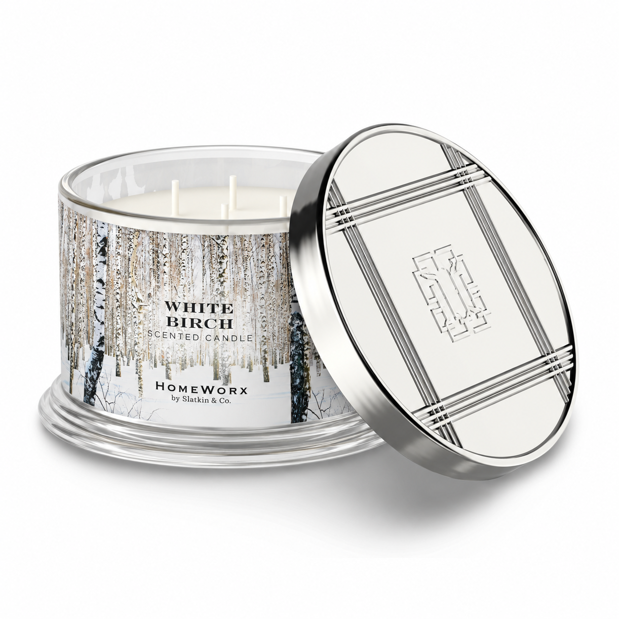 Duftkerze - Wihte Birch 4-Docht von Homeworx