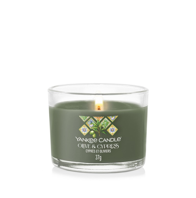 Olive & Cypress - Votivkerze im Glas - 3 Stück von Yankee Candle