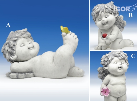 sth./stz./lgd. stony-grey H30/21/16cm von IGOR