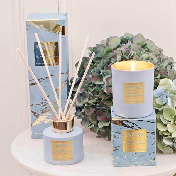 Luna Duftkerze - Neroli & Black Pepper von Stoneglow