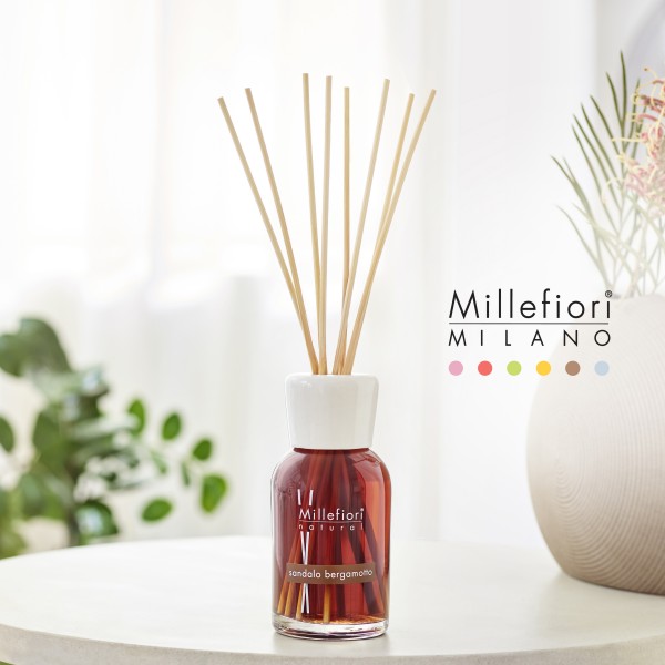 Natural - Sandalo Bergamotto - Stick Diffuser 100ml von Millefiori