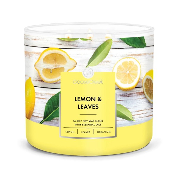 Lemon & Leaves - 3-Docht von Goose Creek