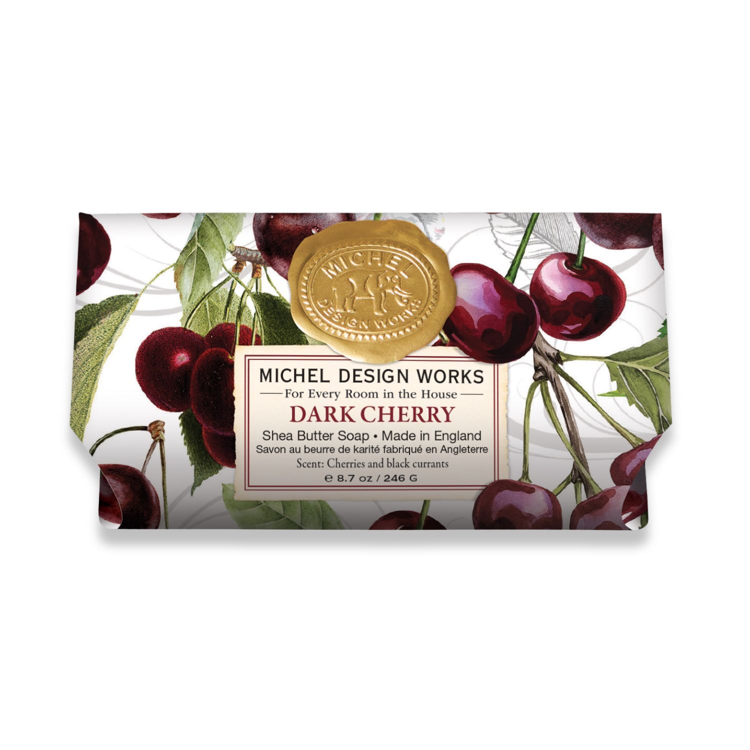 Hand- und Körperseife - Dark Cherry - 246g von Michel Design Works