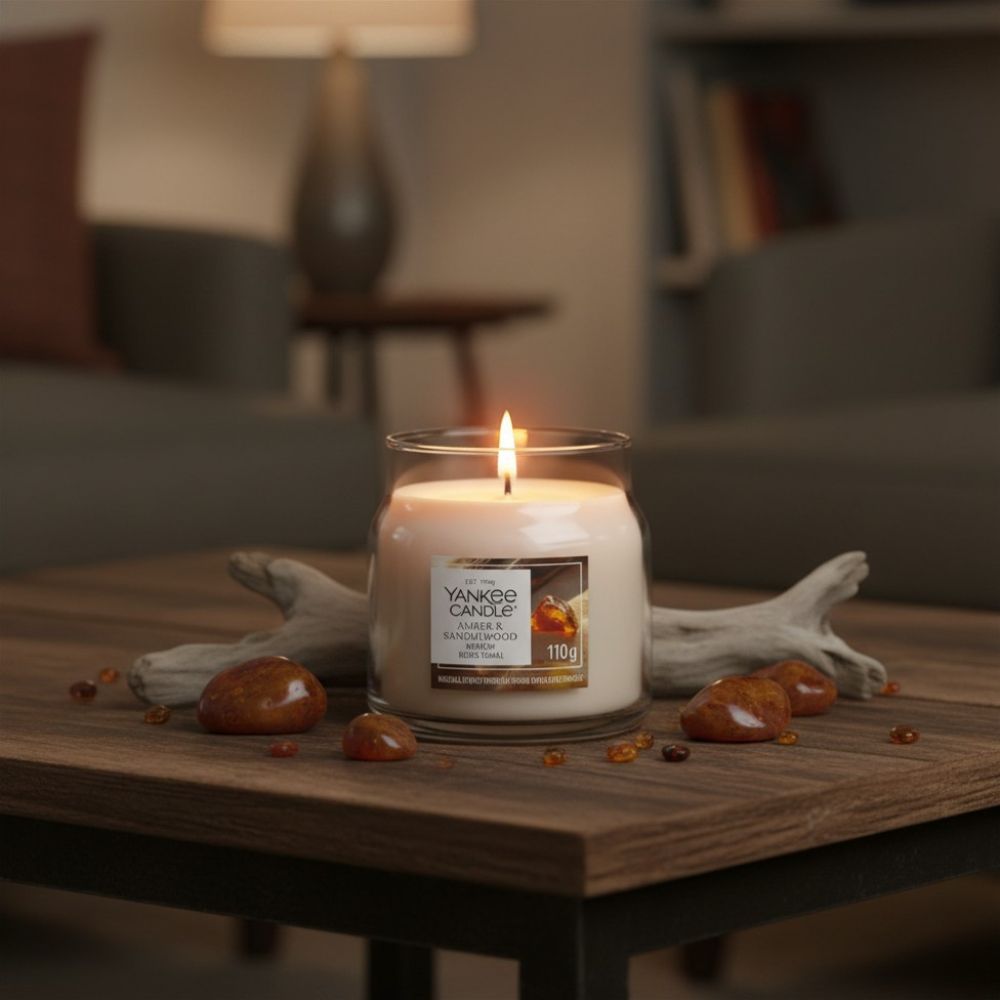 Amber & Sandalwood - Signature Jar S von Yankee Candle