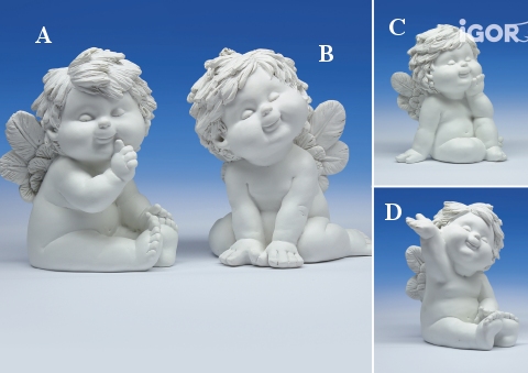 sitzend weiss H17-18cm von IGOR