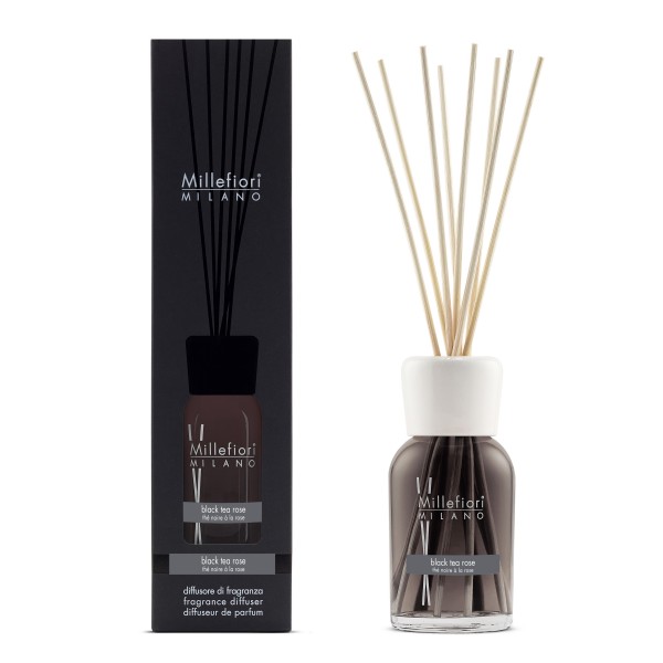 Natural - Black Tea Rose - Stick Diffuser 250ml von Millefiori