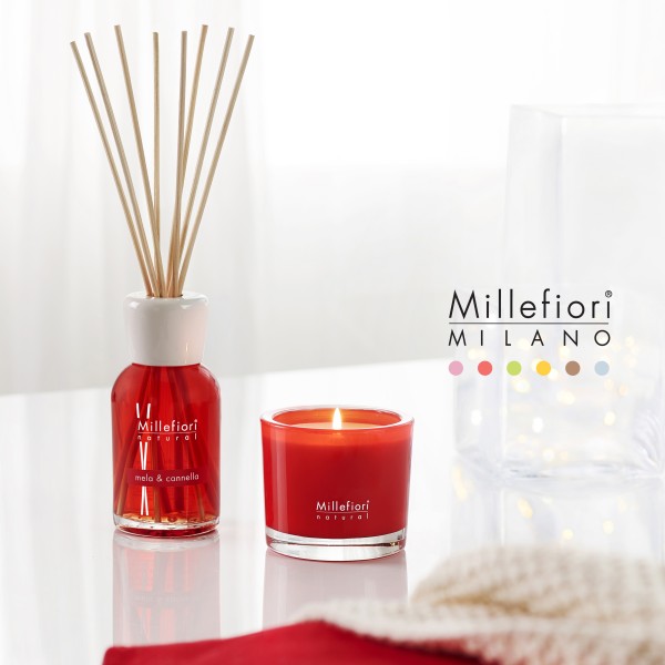 Natural - Mela & Cannella - Stick Diffuser 100ml von Millefiori